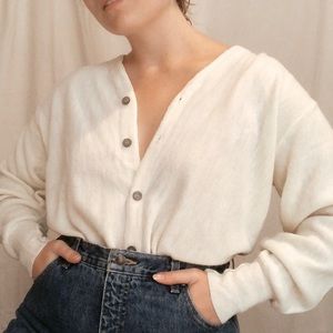 Button Up Cardigan - Off White